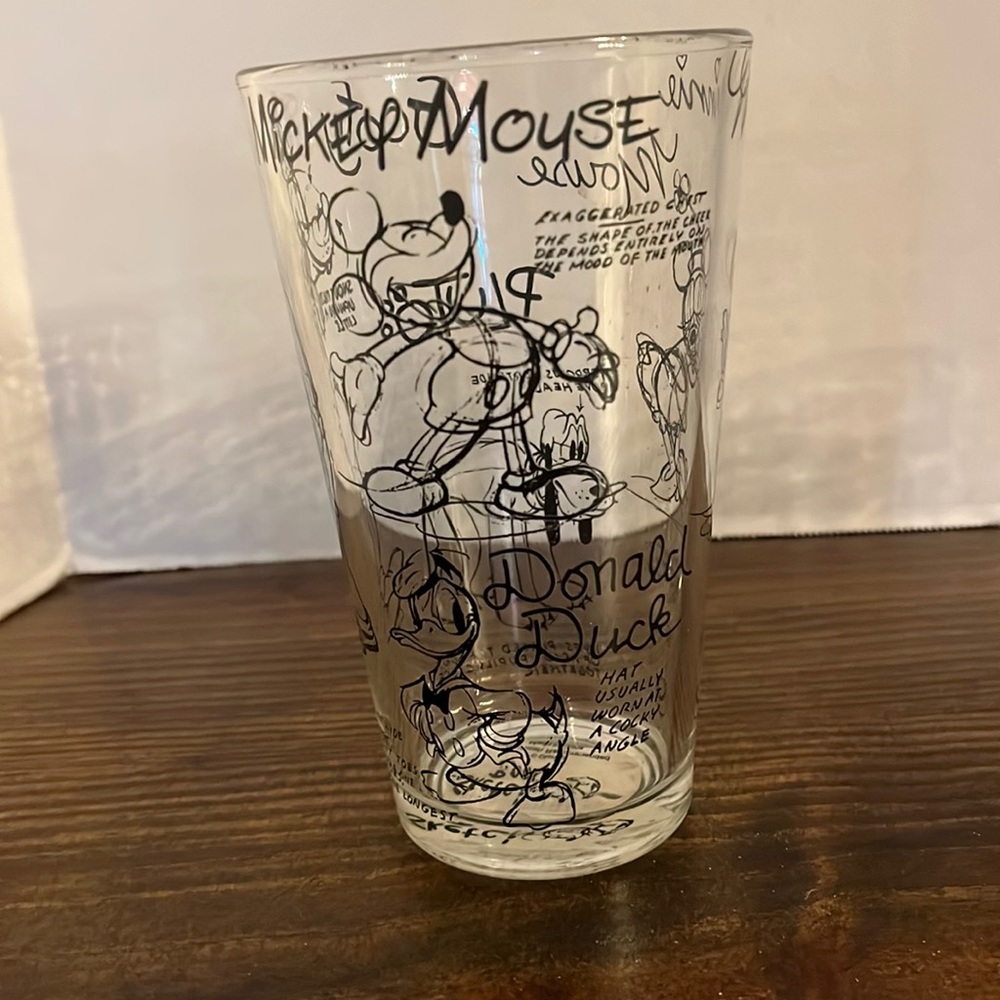 Set of three Disney sketchbook Glasses
